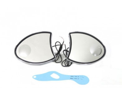 FAIRING MIRROR BLACK WITH LED INDICATORS FOR HARLEY DAVIDSON TOURING