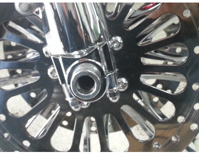 CHROME PLATED FRONT ROTOR HUB SCREWS